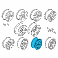 OEM 2016 BMW Z4 Light Alloy Rim Diagram - 36-11-6-785-254