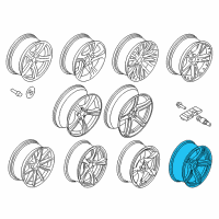 OEM 2016 BMW Z4 Light Alloy Rim Diagram - 36-11-7-842-136