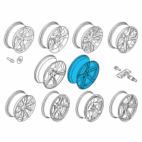 OEM 2016 BMW Z4 Light Alloy Rim Diagram - 36-11-7-842-133