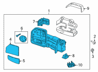 OEM 2022 Ford F-150 MIRROR ASY - REAR VIEW OUTER Diagram - ML3Z-17682-AD