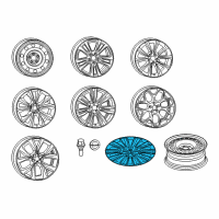 OEM 2017 Chrysler 200 Wheel Cover Diagram - 1VT39GSAAA