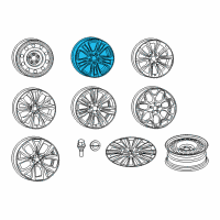 OEM 2016 Chrysler 200 Painted Inchwheel Diagram - 1WM43GSAAA