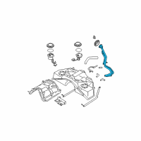 OEM 2009 Nissan 350Z Tube Assy-Filler Diagram - 17221-EY80B