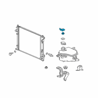 OEM Honda Bracket R, Rad Up MT Diagram - 74171-TGH-A00