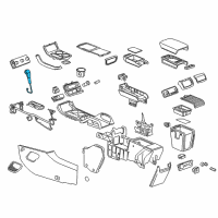 OEM GMC Acadia Shift Knob Diagram - 25883534