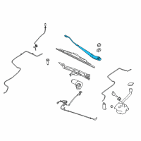 OEM 2014 Lincoln MKT Wiper Arm Diagram - AE9Z-17527-A