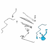 OEM 2013 Lincoln MKT Reservoir Assembly Diagram - DA8Z-17618-B