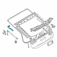 OEM 2018 BMW 640i xDrive Gran Turismo LEFT TRUNK LID HINGE Diagram - 41-00-7-468-691