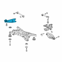 OEM 2013 Acura ZDX Arm, Left Rear Trailing Diagram - 52372-SZA-A01