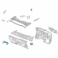 OEM 2014 Acura ILX Insulator, Dashboard (Upper) (Outer) Diagram - 74252-TX6-A00