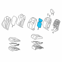 OEM 2022 Lexus ES300h Heater Assembly, Seat Ba Diagram - 87530-06200