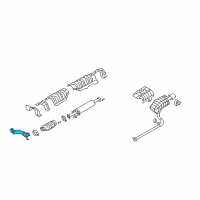 OEM 2009 Hyundai Sonata Front Exhaust Pipe Diagram - 28610-3K510