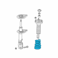 OEM 2018 Lexus ES350 Spring, Coil, Rear Diagram - 48231-06870