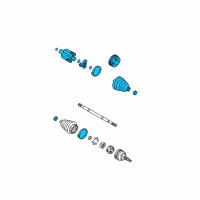 OEM 2006 Cadillac DTS CV Joints Diagram - 26075594