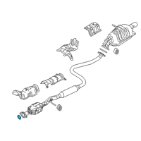 OEM 2016 Scion iA Converter & Pipe Gasket Diagram - 17451-WB001