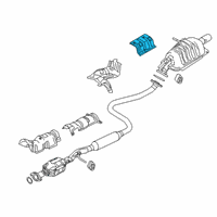 OEM 2016 Scion iA Heat Shield Diagram - 58327-WB002