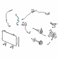 OEM 2019 Acura RDX Pipe Complete , Receiver Diagram - 80341-TJB-A01