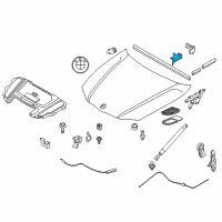 OEM 2014 BMW X1 Lower Section Seal Of Engine Hood, Left Diagram - 51-76-7-124-759