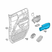 OEM Jeep Gladiator Armrest-Front Door Trim Diagram - 6RL50TX7AB