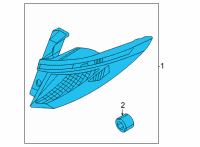 OEM 2022 Hyundai Tucson LAMP ASSY-REAR COMB OUTSIDE, LH Diagram - 92401-N9150