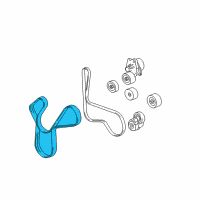 OEM 2009 Chevrolet Corvette Drive Belt Diagram - 12637321