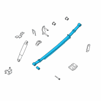 OEM 2011 Nissan Frontier Spring Assembly Leaf, Rear Diagram - 55020-EB00A