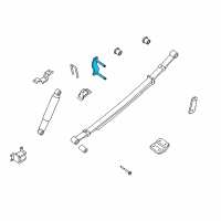 OEM 2013 Nissan Xterra Shackle Assy-Rear Spring Diagram - 55220-EB000