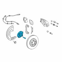 OEM 2016 Lincoln Navigator Front Hub & Bearing Diagram - FL1Z-1104-G