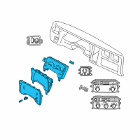 OEM 1999 Dodge Durango Instrument Cluster Diagram - 56021261AC