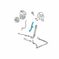 OEM 2006 Buick Rendezvous Hose Asm-P/S Fluid Reservoir Outlet Diagram - 10313825