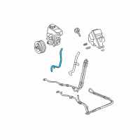 OEM Buick Rendezvous Hose Asm-P/S Fluid Reservoir Inlet Diagram - 10398396