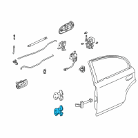 OEM 2000 Honda CR-V Hinge, Left Rear Door (Lower) Diagram - 67960-S01-A01ZZ