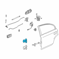 OEM 2000 Honda CR-V Hinge, Right Rear Door (Upper) Diagram - 67910-S01-A01ZZ
