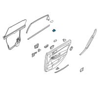 OEM 2012 Hyundai Equus Rear Power Window Sub Switch Assembly, Right Diagram - 93590-3N000-VM5