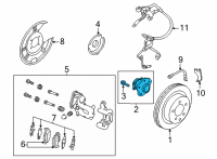 OEM Nissan Rogue Hub Assembly-Rear Axle Diagram - 43202-6RA0A