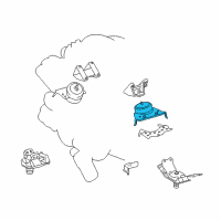 OEM Toyota Tundra Front Mount Diagram - 12362-0F010