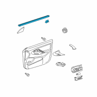 OEM 2009 Toyota Camry Belt Weatherstrip Diagram - 68172-06030