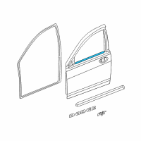 OEM 2004 Chrysler Sebring Molding-Front Door Belt Diagram - 4805322AD