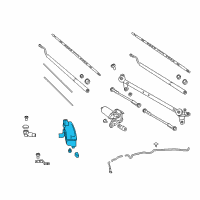 OEM 2021 Nissan Titan Tank Assy-Windshield Washer Diagram - 28910-9FV0A