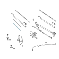 OEM 2019 Nissan Titan XD Wiper Blade Refill Assist Diagram - 28895-EZ00A
