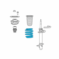 OEM 2017 Ram ProMaster City Suspension Spring Diagram - 68411479AA