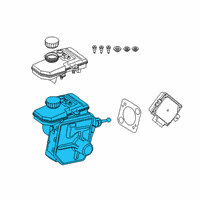 OEM 2022 BMW 840i xDrive Brake Master Cylinder Diagram - 34515A393C6