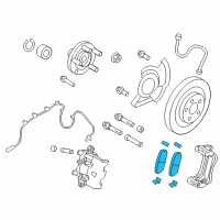 OEM 2014 Ford Edge Front Pads Diagram - BT4Z-2001-B