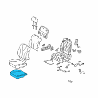 OEM 2009 Toyota Camry Seat Cushion Pad Diagram - 71511-06230