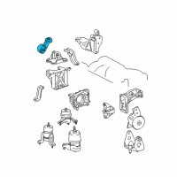 OEM Toyota Torque Strut Diagram - 12363-0A081