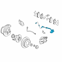 OEM 2001 Acura Integra Sensor Assembly, Right Rear Diagram - 57470-SR3-A02