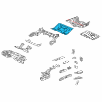 OEM Honda Civic Floor, RR. Diagram - 65511-TGG-A00ZZ