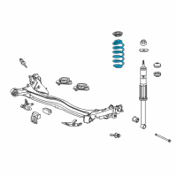 OEM 2015 Honda CR-Z Spring, Rear Diagram - 52441-SZT-A31