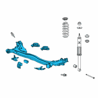 OEM 2013 Honda CR-Z Beam Assembly, Rear Axle Diagram - 42100-SZT-A51