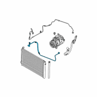 OEM 2013 BMW M3 Pressure Hose, Compressor-Condenser Diagram - 64-50-9-122-623